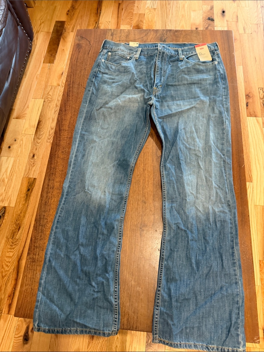 Men's Bootcut Denim Jeans in Blue